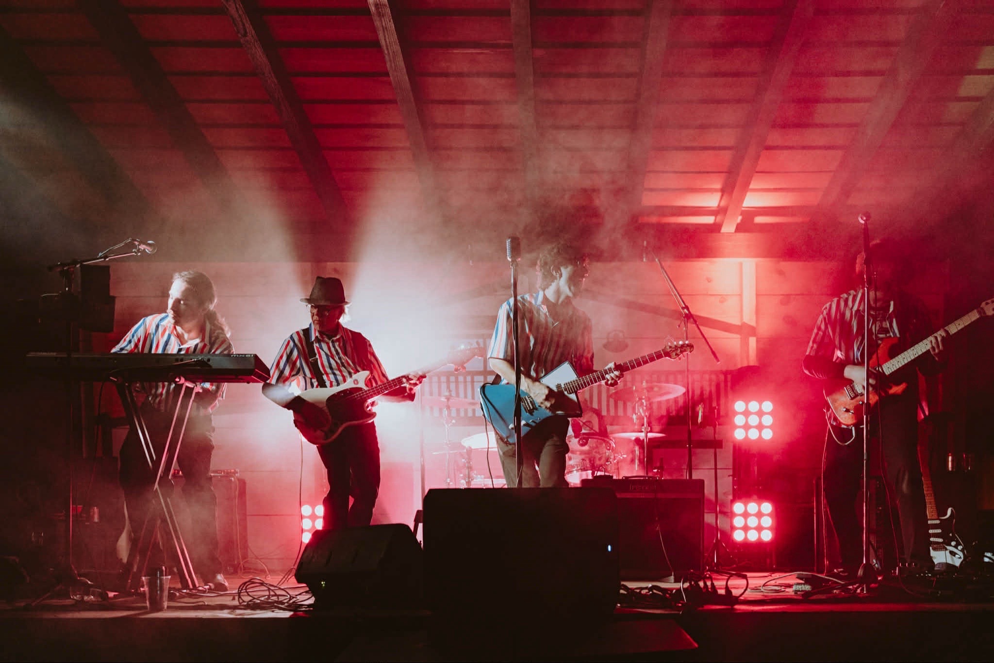 Dan and the Donuts performing on stage